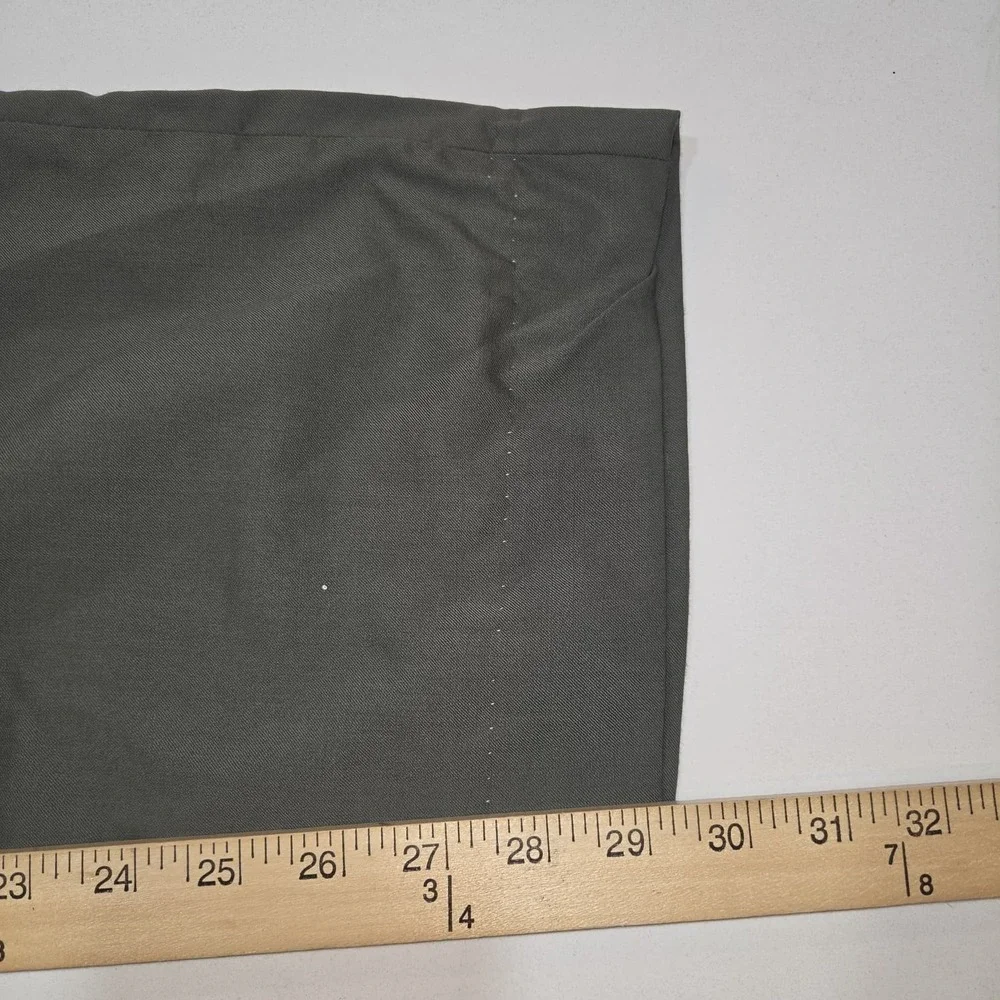 Brioni Ortisei 100% Wool Super 140's Dress Pants Green Mens 29x29 Trousers - Picture 9 of 13